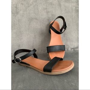 Classic Black Strap Sandals